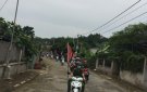 Mặt trận các đoàn thể xã Cẩm Ngọc tổ chức tuyên truyền cổ động bầu cử và phòng chống dịch Covid - 19