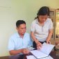 UBMTTQ xã tiếp nhận Kinh phí hỗ trợ xây dựng Nông thôn mới của cá nhân ông Nguyễn Văn Tư (thôn Sống)